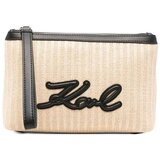 Karl Lagerfeld Torbice Bolsos Mujer Modèle K/signature Raffia Pouch Bež Cene
