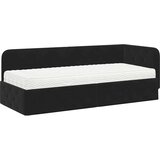  Kutni okvir kreveta Crna 80 x 200 cm Baršun | shoptok.hr