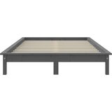  Okvir za krevet sivi 140x190 cm od masivnog drva | shoptok.hr