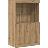  LED komoda Smeđa 60 x 37 x 100 cm Konstruirano drvo | shoptok.hr