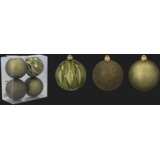 Molarem Home Set od 4 kuglice za božićno drvce – 8 cm, maslinasto zelena | shoptok.hr