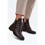 Boto Low Insulated Ankle Boots With Zipper And Decoration Brown Nevalia | shoptok.hr