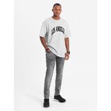 Ombre Men's denim pants SLIM FIT - gray | Shoptok.si
