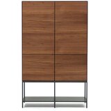 Kave Home Ormarić u dekoru oraha u prirodnoj boji 97,5x160 cm Vedrana – | shoptok.hr