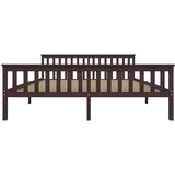 Okvir za krevet od masivne borovine tamnosmeđi 180 x 200 cm | shoptok.hr