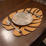 Hermia set Podmetača za Sto Monstera - Honey Honey (4 Komada)