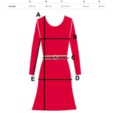 Pri Elegant dress flared hem with ruffles ADELE | shoptok.hr