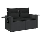  13-dijelni set vrtnih sofa s jastucima poliratan crni | shoptok.hr