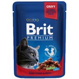 Brit Premium Cat Delicate koščki v omaki z govedino in grahom 100 g vreć Cene