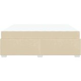  Konstrukcija postelje z vzmetnico krema 180 x 200 cm blago, (5000127708) | Shoptok.si