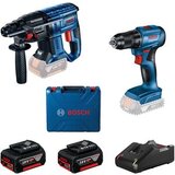 Bosch set bušilica GBH 180-Li + bušilica odvijač GSR 185-LI 2 x 4.0 Ah 0615990N20 cijene