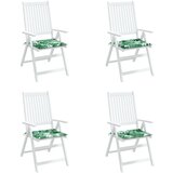  Jastuci za stolice 4 kom s uzorkom lišća 40x40x4 cm od tkanine | shoptok.hr