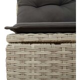vidaXL 7-dijelni set vrtnih sofa svjetlosivi od poliratana | shoptok.hr