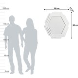 Kayoom STENSKO OGLEDALO, 80/85/1.6 cm kovina, steklo | Shoptok.si