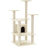  Penjalica za mačke sa stupovima za grebanje krem 110 cm | shoptok.hr
