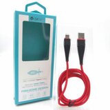 DEVIA USB Data kabl Fish 1 Micro 2.4A crvena Cene