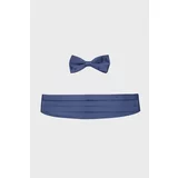 ALTINYILDIZ CLASSICS Men's Navy Blue Bowtie-sash Set