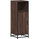 Furnova Kopalniška omarica rjavi hrast 35x37,5x100 cm inženirski les, (21947182) | Shoptok.si