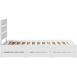 Krevetna konstrukcija Bijelo 75 x 190 cm Inženjersko Drvo | shoptok.hr