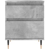 vidaXL Noćni ormarići 2 kom boja betona 40x35x50 cm konstruirano drvo | shoptok.hr
