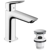 Hansgrohe Logis Fine 110 Chrome baterija (slavina) za umivaonik sa odlivnim ventilom sifona push-open 71252000 | ePonuda.com