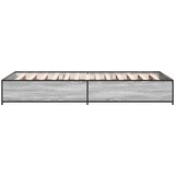  Okvir za krevet boja hrasta 100x200cm konstruirano drvo i metal | shoptok.hr