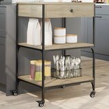 Furnova Kuhinjski voziček sonoma hrast 60x48x89,5 cm inženirski les, (21951395) | Shoptok.si