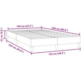 Box Spring krevet bez madracem tamno sivi 120x220 cm baršun | shoptok.hr