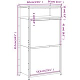  za cipele boja hrasta 60x34x112 cm konstruirano drvo | shoptok.hr