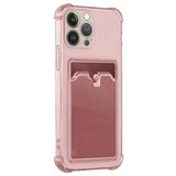  silikonska futrola clear sa dzepicem za samsung A245 galaxy A24 roze Cene