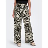 JDY Black and Beige Ladies Patterned Trousers Camille - Ladies | ePonuda.com