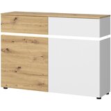 Modern Living Široka Komoda Luci, Bela, Barva Hrasta | Shoptok.si