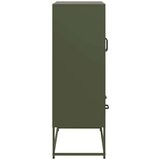  Visoka komoda maslinastozeleni 67 x 39 x 111 5 cm od čelika | shoptok.hr