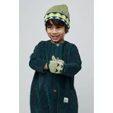 Bobo Choses Otroška kapa in rokavice zelena barva