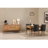 Hanah home vina 01 1053 atlantic pine anthracite (produžni trpezarijski sto, stolice i konzola (6 komada)) Cene