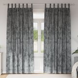 vidaXL Velvet zavese 2 kosa z luknjicami siva 260x140 cm | Shoptok.si