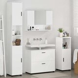  Set namještaja za kupaonicu 4 kom. Visoki sjaj bijela | shoptok.hr