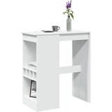 vidaXL Barska miza s policami bela 90x47,5x103,5 cm inženirski les, (22056648) | Shoptok.si