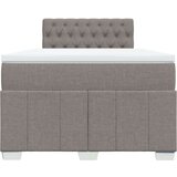 vidaXL Box spring postelja z vzmetnico taupe 120x190 cm blago, (21310568) | Shoptok.si