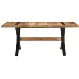 Blagovaonski stol 180 x 90 x 76 cm od grubog drva manga | shoptok.hr