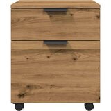 vidaXL pisarniška omarica na kolesih artisan hrast 45x38x54cm inž. les | Shoptok.si