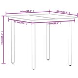  Vrtna jedilna garnitura 3-delna črna, (20673247) | Shoptok.si