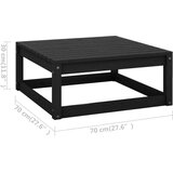  8-dijelna vrtna garnitura od masivne borovine s jastucima | shoptok.hr