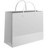  VREĆICE UKRASNE 50X37X12CM SJAJNA PLASTIFIKACIJA FORNAX BIJELE | Shoptok.si