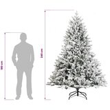  Umjetno božićno drvce s nogom 240 cm 300 LED lampica - Bijela 240 cm s LED svjetlima | shoptok.hr