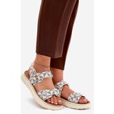 Boto Women Fabric Sandals On Platform Beige Leriot | shoptok.hr