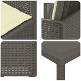  Vrtni set za objed 5 kom. Svjetlosiva i Krem PP | shoptok.hr