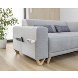 Miuform Svijetlo siva sklopiva/s prostorom za odlaganje kutna garnitura (s desnim kutom/u obliku slova L) Classy Sophie – | shoptok.hr