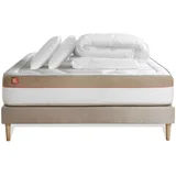 Celoten paket za posteljo - Vzmetnica 140x190 cm + Vzmetni boksi z letvami (komplet) + 2 vzglavnika + Prevleka - Le Cosy, (21613437)