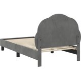  Krevet za djecu s uzglavljem Tamno siva 80 x 160 cm Baršun | shoptok.hr